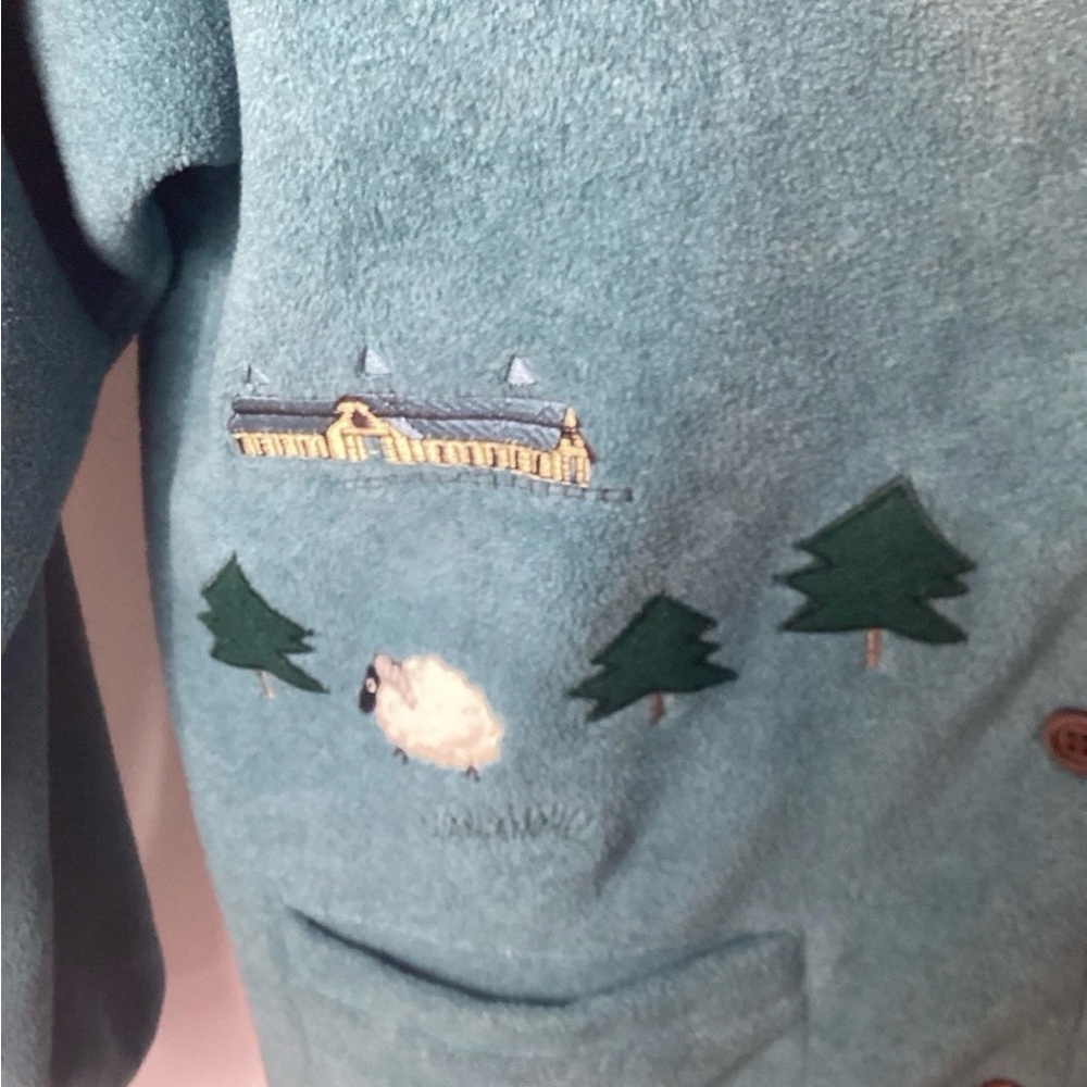 Northern Reflections Beige and Blue Sweater - Picture 7 of 10